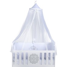 Tommybaby Shadow Lüx Bebek Beşik Cibinlik Beyaz Renkli Sineklik ile Konforlu Kullanım