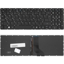 Notespare Acer Uyumlu Aspire E5-573G NX.G87EY.004, E5-573G NX.G88EY.004 Klavye Tr Işıklı Siyah