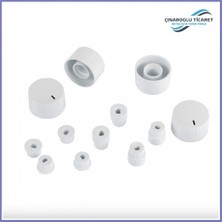 Çınaroğlu Ticaret Maximus Düğme 4 Lü Takımı Ankastre Set Üstü Ocak Düğmesi (Beyaz)