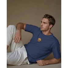 Muhtar Store Golden Retriever Köpek Baskılı Unisex Oversize Tişört – Minimal Sevimli Golden Tasarım