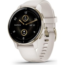 Garmin Venu 2 Plus, Call ve Text ile Gps, Gelişmiş Sağlık Izleme ve Fitness Özellikleri, Ivory Band ile Işık Altın
