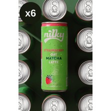 Nilky Yulaf Sütlü Çilekli Matcha Latte 6lı Paket