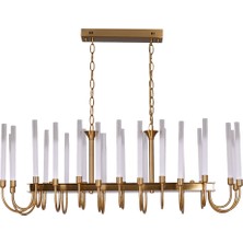 Avonni AV-1929-24E-YM Eskitme Kaplama Modern Avize LED Metal H: 100 Cm, Wxd: 58X110 cm