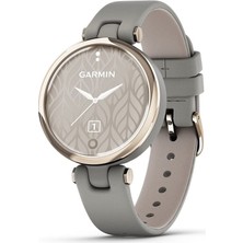 Garmin Lilytm Şık Küçük , Bright Touch Ekran ve Desenli Lens, Cream Gold ve Grey, Deri Band