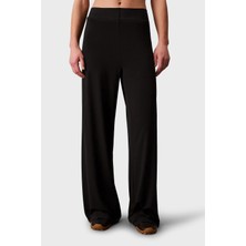Calvin Klein Wide Leg Fit Logolu Yüksek Bel Pantolon LVGWS6P654UB1 Bayan Pantolon LVGWS6P654 Ub1