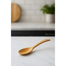 Bambuland Bambu Pilav Kaşığı - 27 cm Doğal Ahşap Yemek Servis Kaşığı
