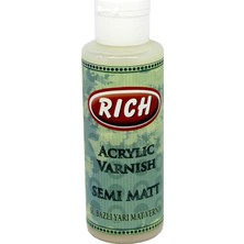 Rich Su Bazlı Yarımat Vernik 130 Cc Semi Matt Özellikli Sanatsal Malzeme