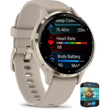 Garmin 010-N2785-02 Venu 3s Health Fitness Gps Soft Gold Bezel/gray Band 41MM