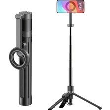 Jmary KT-279 Magnetik Kablosuz Kumandalı Tripod ve Selfie Çubuğu Siyah