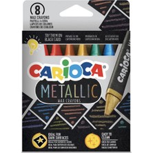 Carioca Metalik Wax Maxi Pastel Boya Kalemi 8'Li