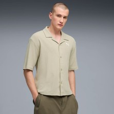 Puma Erkek  Puma Wardrobe Ess Shirt Bej Erkek T-Shirt