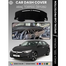 E-BİZ Honda Cıvıc (Fc5 2015-2022) Torpido Örtüsü Torpido Koruma Tam Uyum Çatlamayı Önler Kolay Montaj