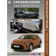 E-BİZ Toyota Chr (2024+) Torpido Örtüsü Ön Göğüs Halısı Torpido Koruma Tam Uyum Çatlamayı Önler Kaymaz