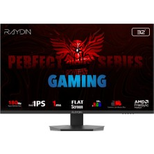 Tuba Toptaş Raydın EG32EQI-180HZ, 31.5&amp;quot;, 1ms, 180Hz, 2k Quad Hd, 2xhdmı, Dp, Hoparlör, IPS Led, Flat, Frameless, Freesync Gaming Monitör