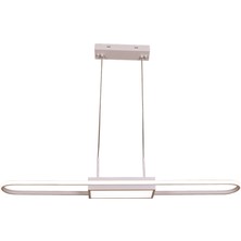 Avonni AV-1939-BBY Beyaz Boya Modern Avize LED Metal H: 90 Cm, Wxd: 15X80 cm