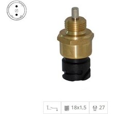 Geri Vites Müşürü Zf Şanzıman (Soketli 2 Fiş) (M18*1.5) (Sarı Gövde)