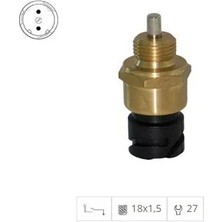 GERİ VİTES MÜŞÜRÜ ZF ŞANZIMAN (SOKETLİ 2 FİŞ) (M18*1.5) (SARI GÖVDE)