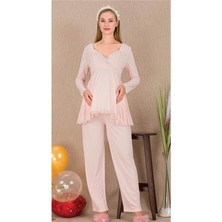 REN Kadın 2'li Uzun Kol Hamile Lohusa Pijama Takım
