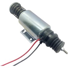 Ais 24V STOP SELENOİDİ (GÖVDE ÇAPI:60 MM) (PLATİNLİ) HITACHI TERS LIEBHERR RSV BOSCH