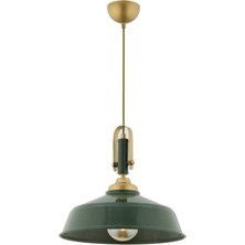 Avonni AV-4106-M45-GREEN Eskitme/Yeşil Boya/Kaplama Modern Avize E27 Metal H: 75 cm, Ø: 35 cm