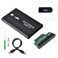 Wozlo 2.5 Sata HDD USB 3.0 Harddisk Kutu - Aluminyum Gövde + Kılıf