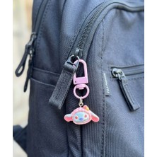 Winy Concept Pembe Stitch Angel Figürlü Çanta Süsü ve Anahtarlık - Sevimli Karakter Çanta Aksesuarı 1.9 cm