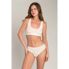 Lovely Things Kımberly Pointelle Hipster Külot - Ekru