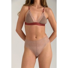 Lovely Things Lılıan Dantelli Cheeky Külot - Vizon