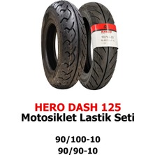 Ralco Tyres Hero Dash 125, 90/100-10 Tl ve 90/90-10 Tl Dubleks Motosiklet Lastik Seti