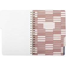 Fringe Studio Büyük Sekmeli Defter, Tribal ", Esnek Ciltsiz Kapak, Kolej Kareli, 5 Konu/kalıp Kesim Bölücü, 180 Çizgili Sayfa (343007), Çok Renkli