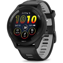 Garmin Forerunner 265 Koşu, Renkli Amoled Ekran, Eğitim Metrikleri ve Kurtarma Içgörüleri, Siyah ve Toz Gray