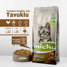 Adult Cat Tavuklu Yetişkin Kedi Maması 1,5 kg x 10 Adet, Tüm Irklar Için, Doğal, Şeker Içermez