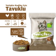 Adult Cat Tavuklu Yetişkin Kedi Maması 100 gr x 5 Adet, Tüm Irklar Için, Doğal, Şeker Içermez