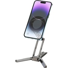 Jmary Ms-96 Ayarlanabilir Katlanabilir 360 Derece Dönebilen Magnetik Telefon Standı Siyah