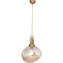 Avonni AV-1927-M3-B Beyaz Boya Modern Avize E27 Metal Cam H: 100 cm, Ø: 30 cm