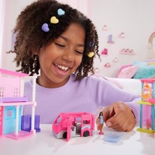 Mini LAND™ Bebek ve Araç Mini Land Bebek ve Araç Seti, 4 cm Bebek ile Renk Değiştiren Havuzuyla Rüya Karavanı HYF39