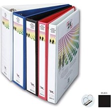 2k 05-2d-S 2 Halka D Mekanizmalı Klasör Kutu Içi, Siyah, 5 Cm, 10 Adet