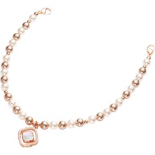 Udemos Ideal Pearl Serisi Inci Taşlı Telefon Bilek Askı Ipi Rose Gold