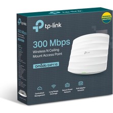 Tuba Toptaş Tp-Lınk Omada EAP110 1 Port 10/100 2.4ghz 300MBPS 2X4DBI Anten Iç Ortam Tavan Tipi Access Poınt(Adaptörlü)