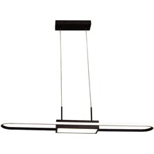 Avonni AV-1939-BSY Siyah Boya Modern Avize LED Metal H: 90 cm, WxD: 15x80 cm