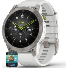 Garmin 010-N2582-20 Epix Gen 2 Premium Active 47 mm Beyaz Titanyum