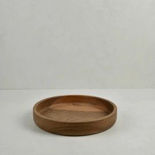 Qua Home Jace Ceviz Ahşap Salata Kasesi 30X30X5 cm