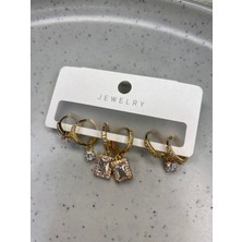 Jewelry Bagetli 6'lı Küpe