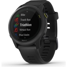 Garmin Forerunner 745 Gps Run, Detaylı Eğitim Stats ve On-Device Workouts, Essential Functions, Black (010-02445-00)