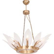 Avonni AV-1938-12E Eskitme Kaplama Modern Avize E14 Metal Cam H: 100 cm, Ø: 75 cm