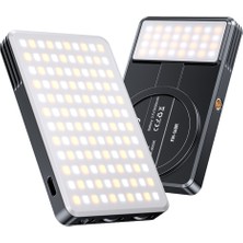 Jmary FM-168R Magnetik Dolgu LED Telefon Aydınlatma Işığı Siyah