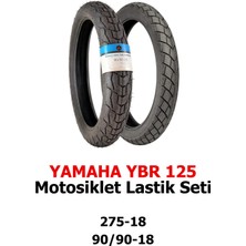 Yamaha Ybr 125 Motosiklet Lastik Seti 275-18 Tt ve 90/90-18 Tl