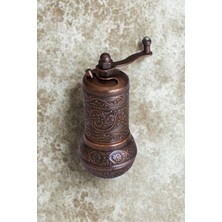 Ahinur Mutfak Osmanlı Motifli Kahverengi Döküm Karabiber - Tuz Değirmeni