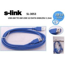Tuba Toptaş S-Lınk SL-3053 Am To Am USB 3.0 (1.5 Metre) Data Kablosu