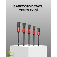Nemere İthalat 5 Parça Detay Temizlik Fırçası Seti Jant Motor Havalandırma Iç Dış Temizlik Nemere Ithalat